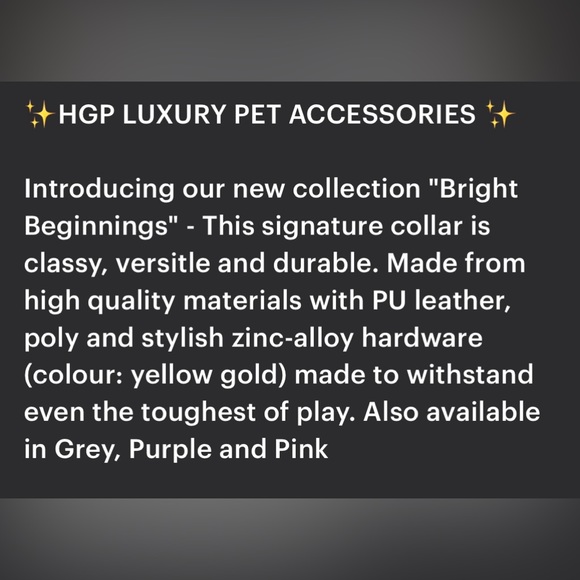 Gold Leather Dog Collar | Gold Hardware and Removable Bow | X-Small - Picture 12 of 15